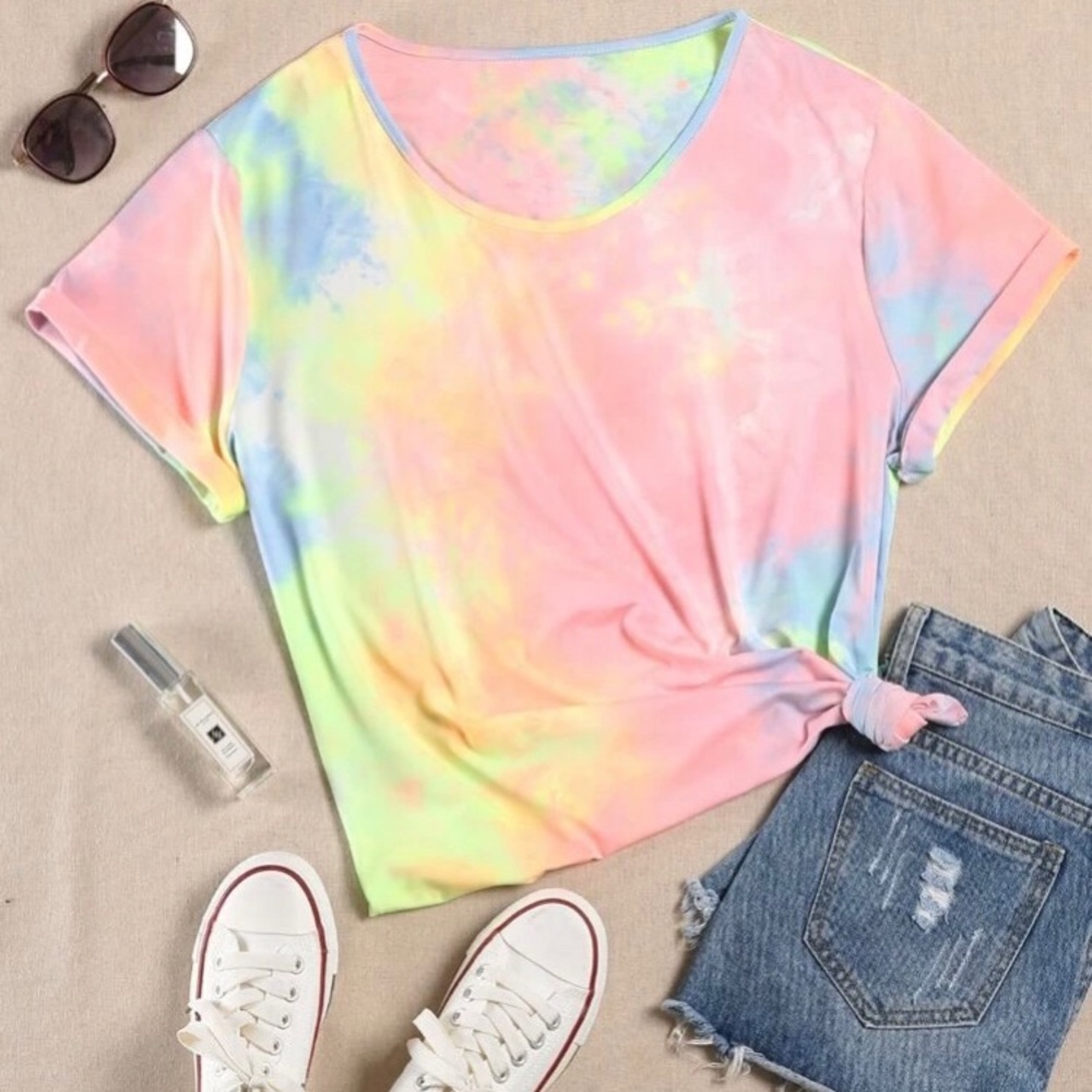 Plus size tie dye tee